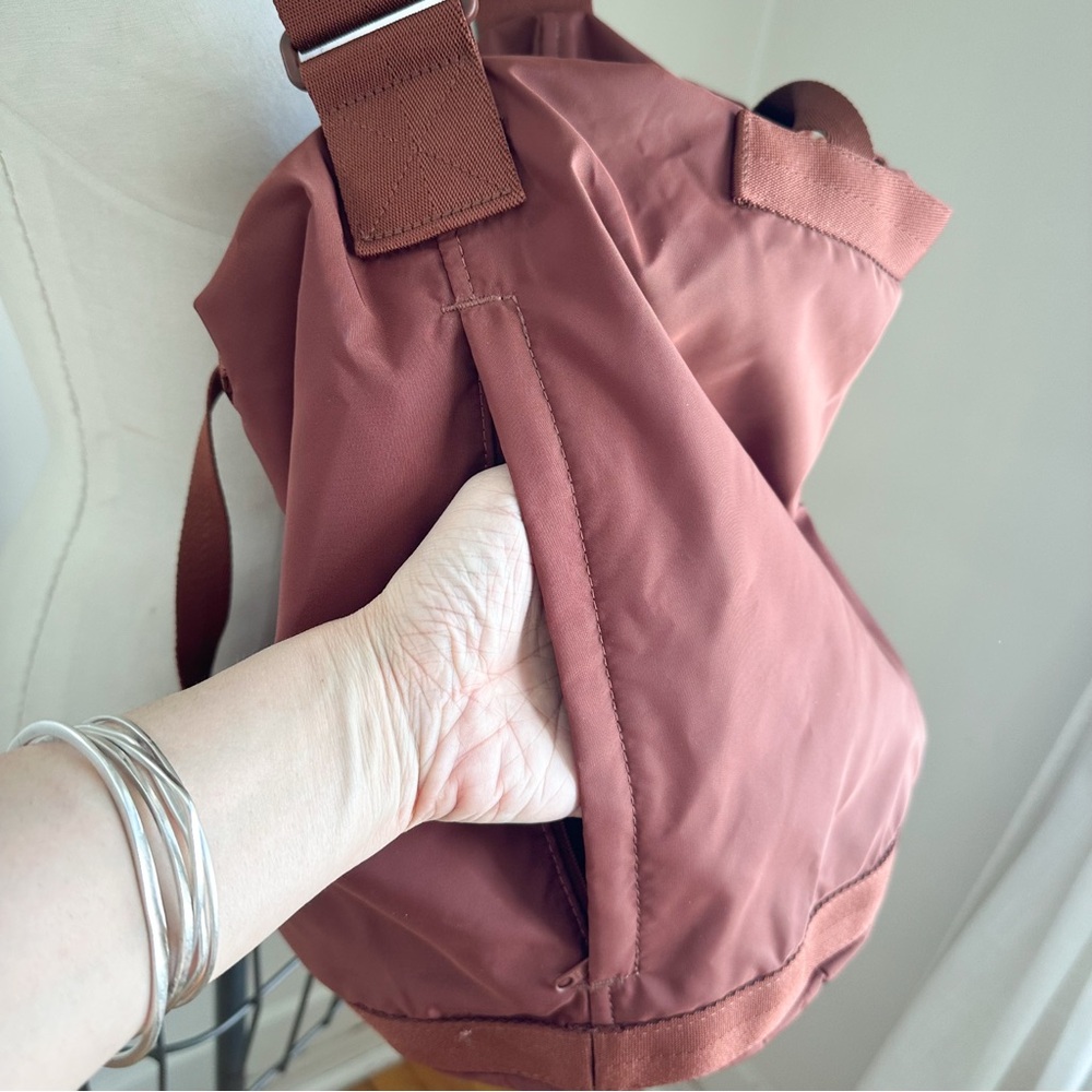 UNIQLO Brown Nylon Convertible Bag - Picture 7 of 13